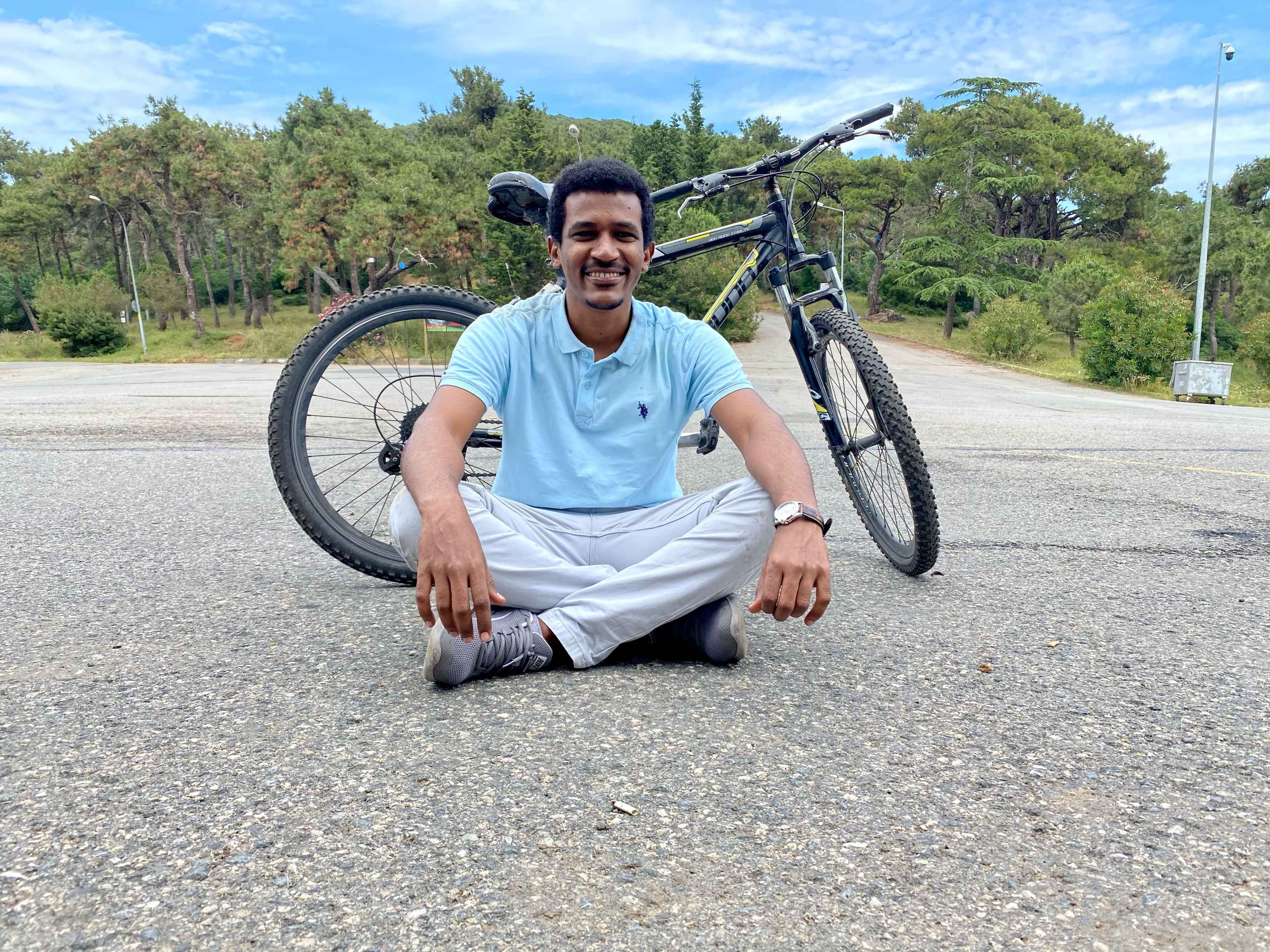 Cycling in the princes island in Istanbul