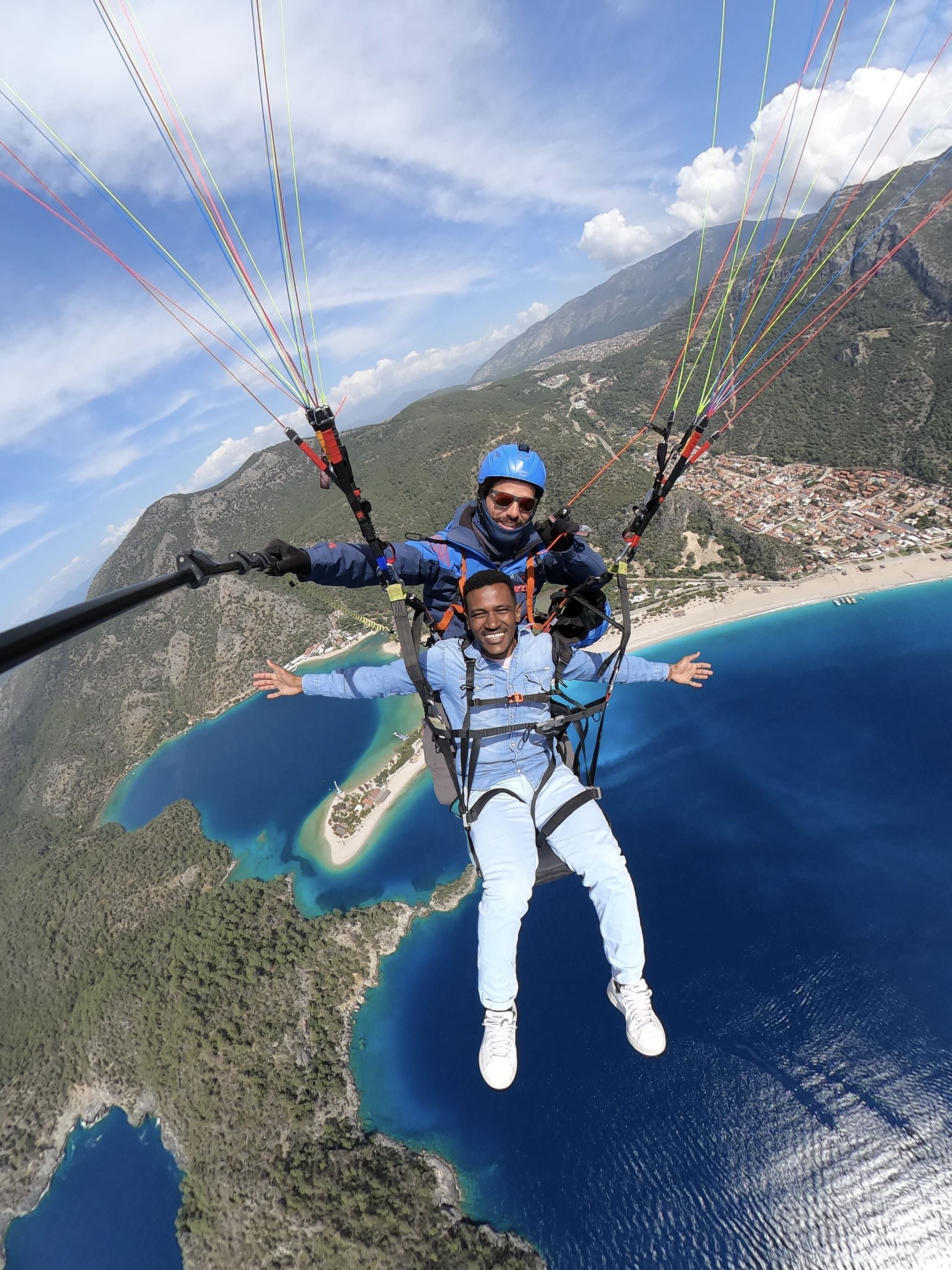 Paragliding for the first time in Oludeniz, Fethiye